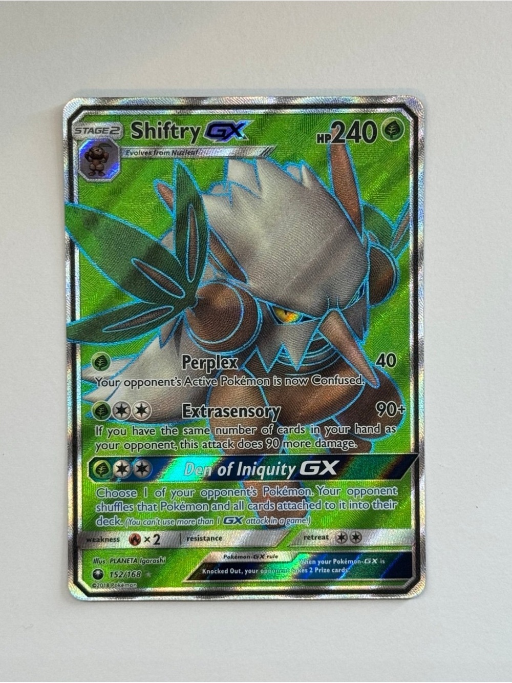 Shiftry GX (152/168) Celestial Storm Full Art Ultra Rare Pokemon TCG